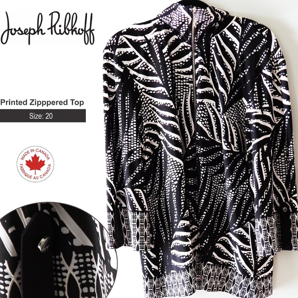 Joseph Ribkoff zipperd blazer